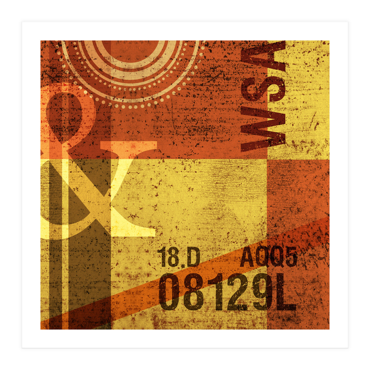 Abstract Industrial Yellow (Print Only)