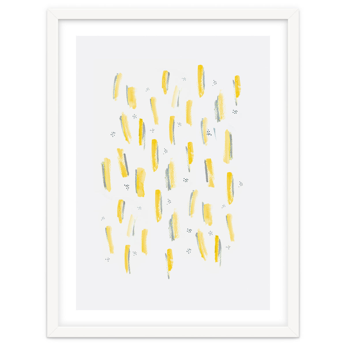 Brush Strokes Mustard