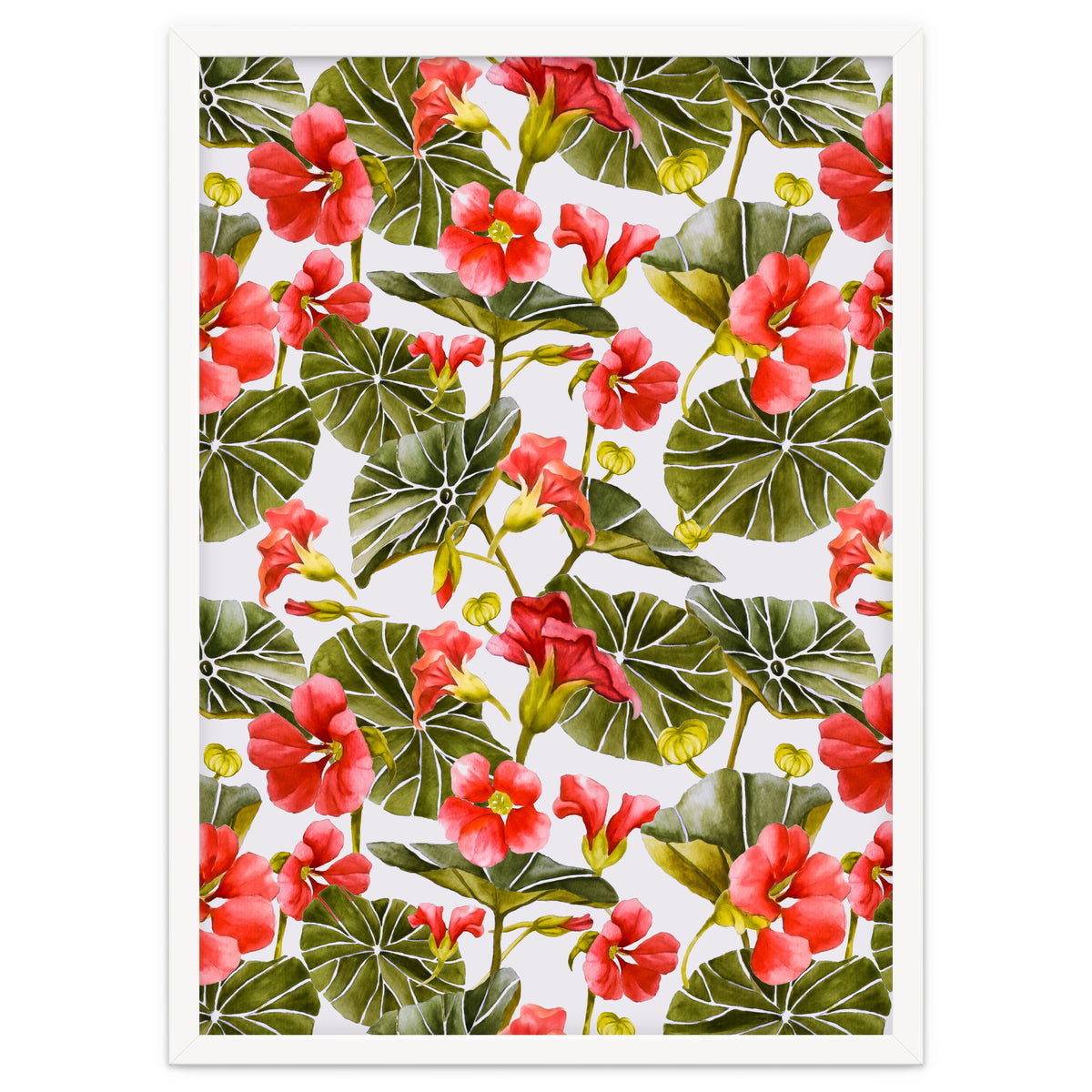 Nasturtiums watercolor 02