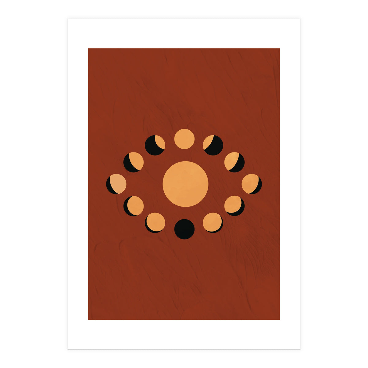 Lunar Eclipse Moon Illustration (Print Only)