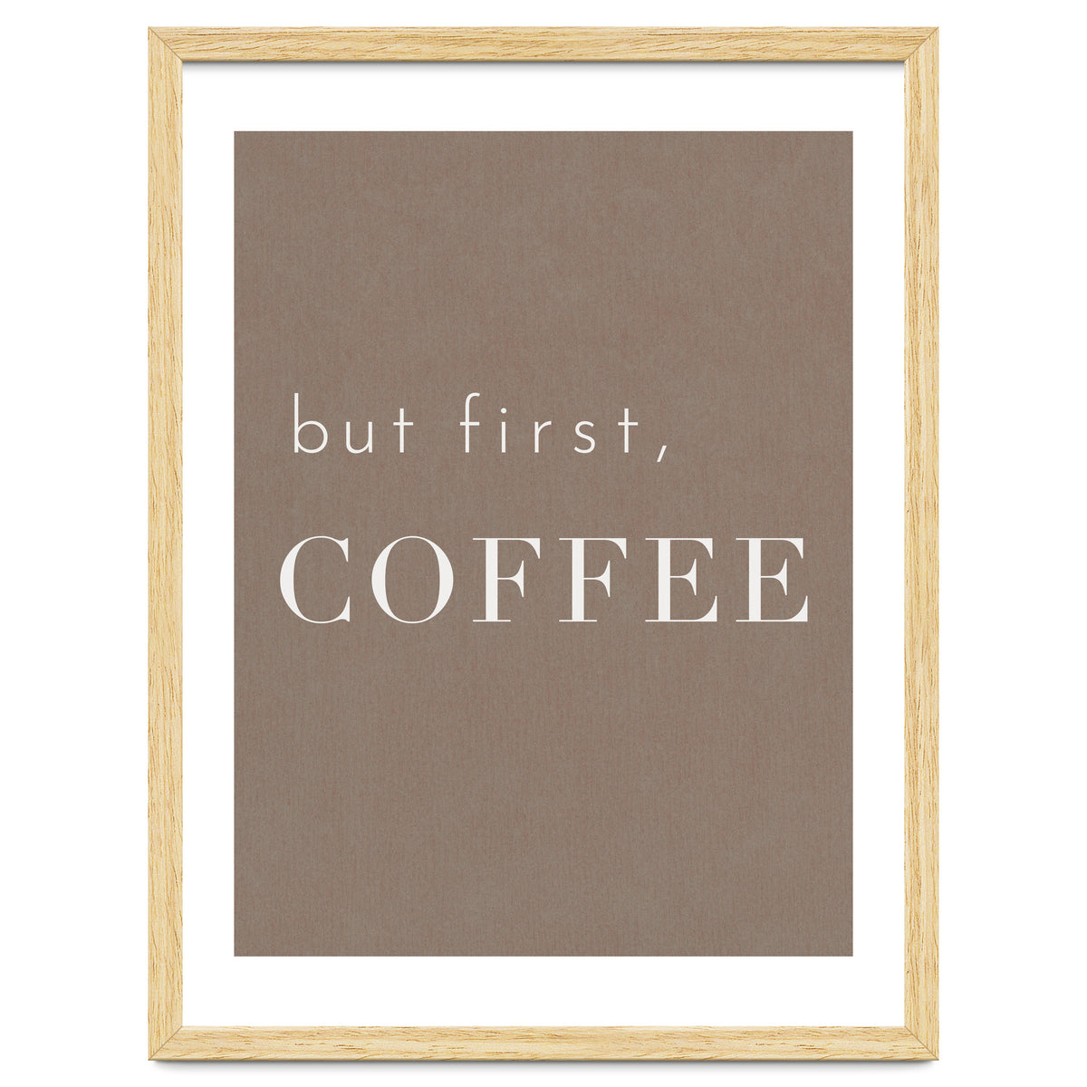 But First, Coffee Brown