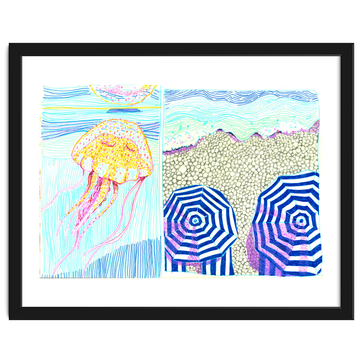 Provence Jelly fish & beach