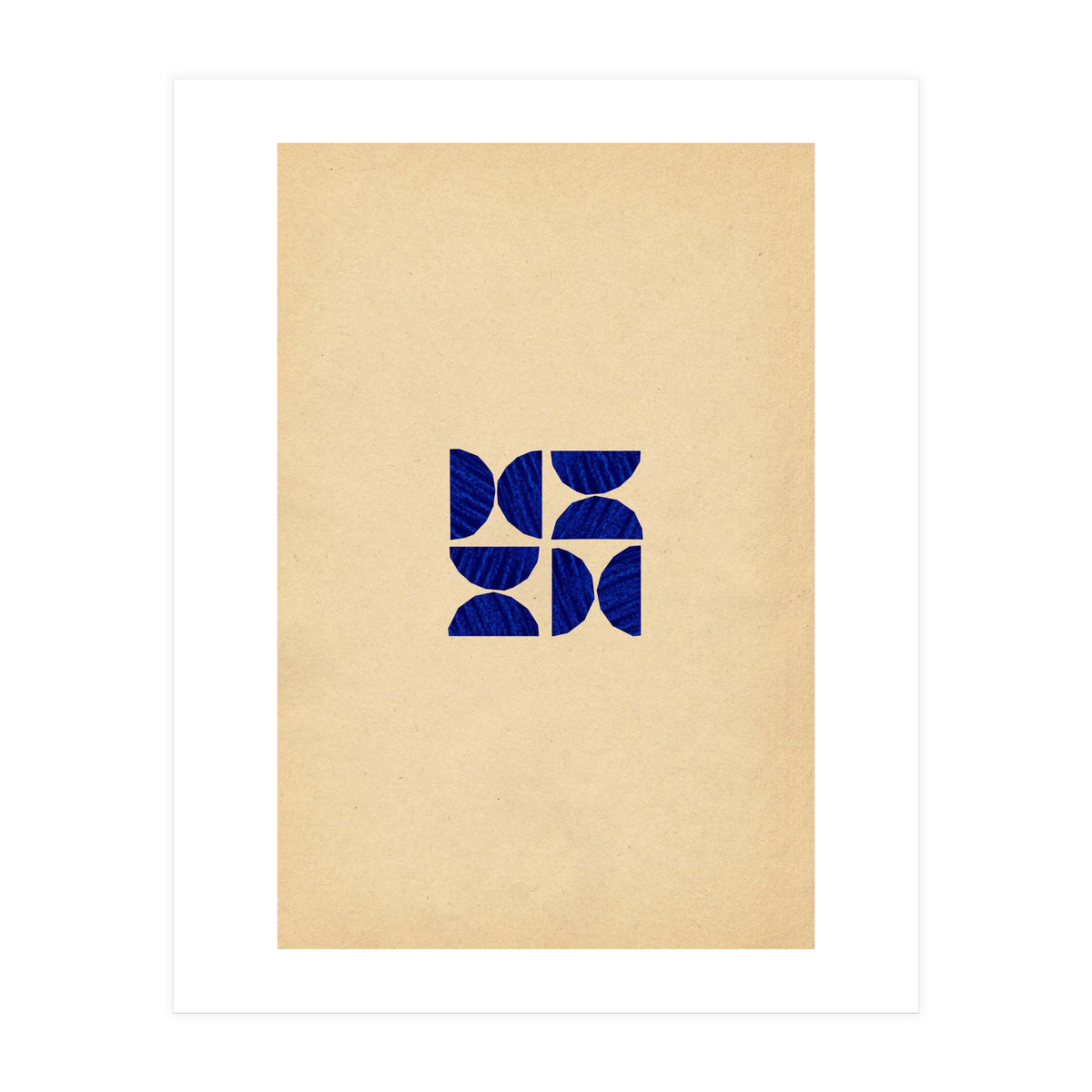 Ultramarine abstract shapes (Print Only)