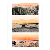 Beadnell, North East Coast in Paints  (Print Only)