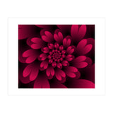 Red Floral Satin  (Print Only) thumbnail