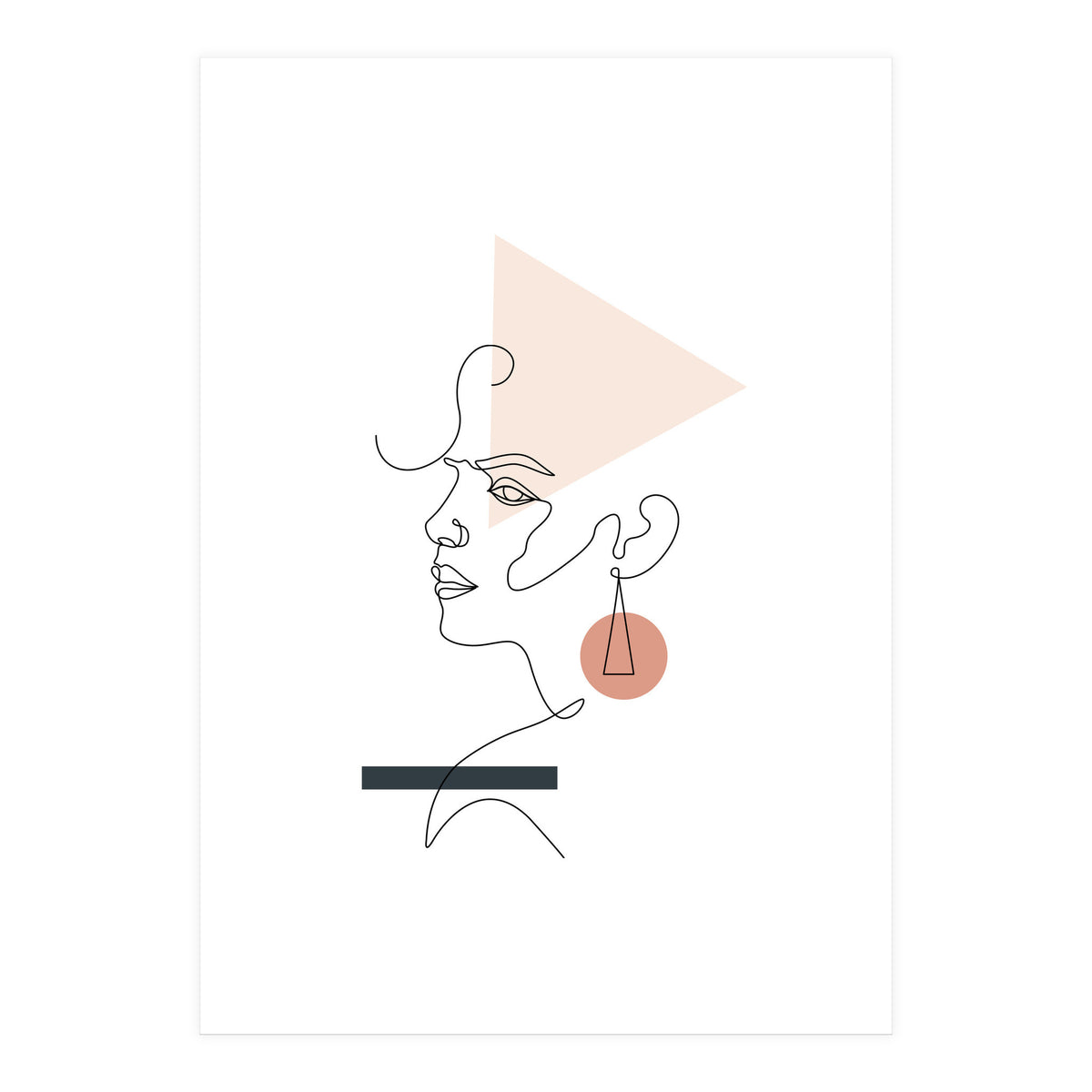 Geometric girl (Print Only)