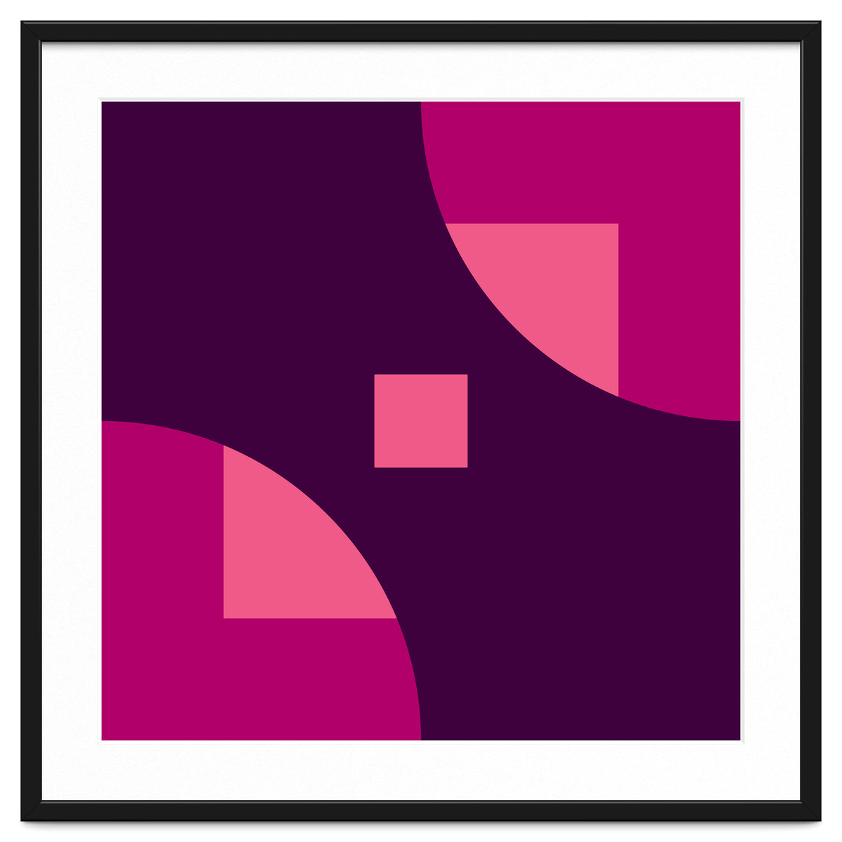 Geometric Shapes No. 1 - purple & pink squares