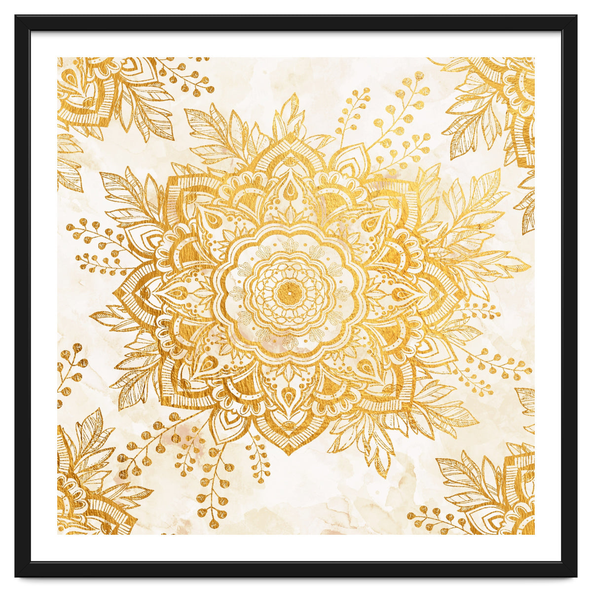 Queen Starring of Mandala-Gold Sunflower I