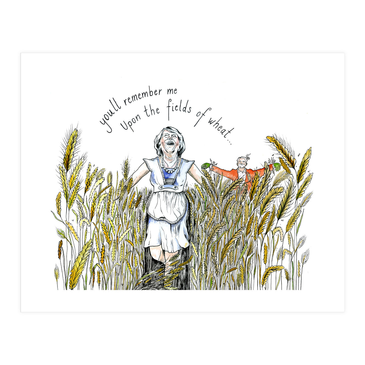 Upon The Fields Of Wheat (Print Only)