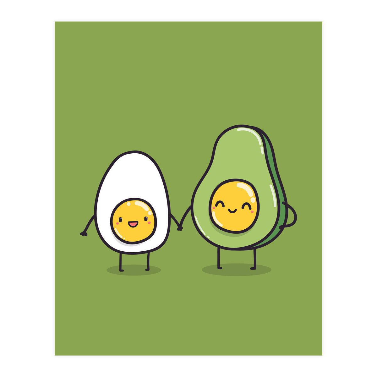 Egg Avocado best friends (Print Only)