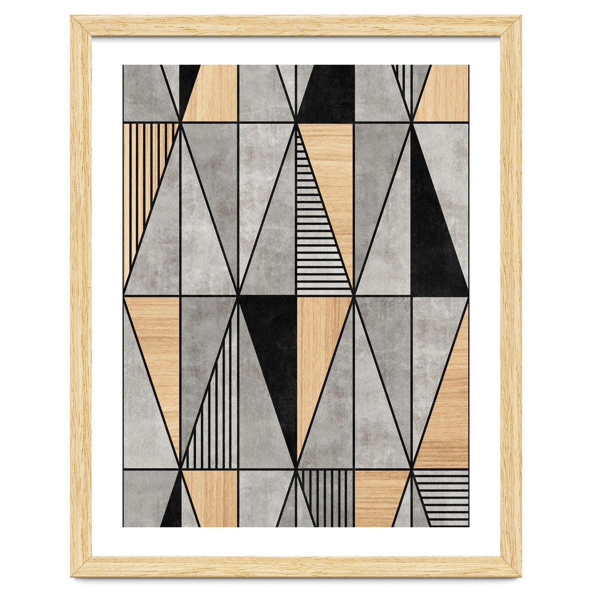 Concrete and Wood Triangles