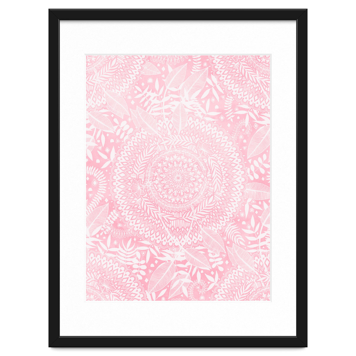 Medallion Pattern in Blush Pink