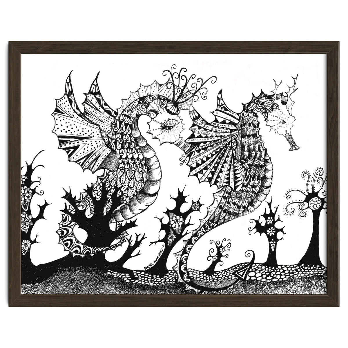 Seahorse Dragons Mystical Home