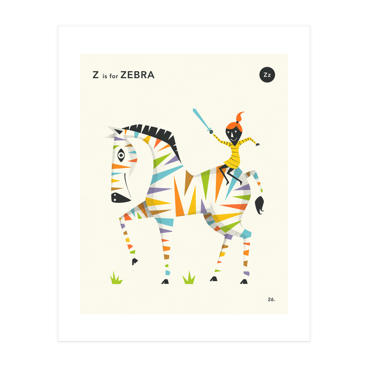Z Is For Zebra (Print Only)