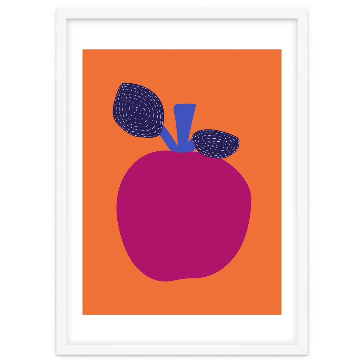 Fuchsia Apple Art