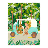 Rikshaw ride with Javan leopards in Bali | Tropical Nature Jungle Bohemian Wildlife Travel (Print Only) thumbnail