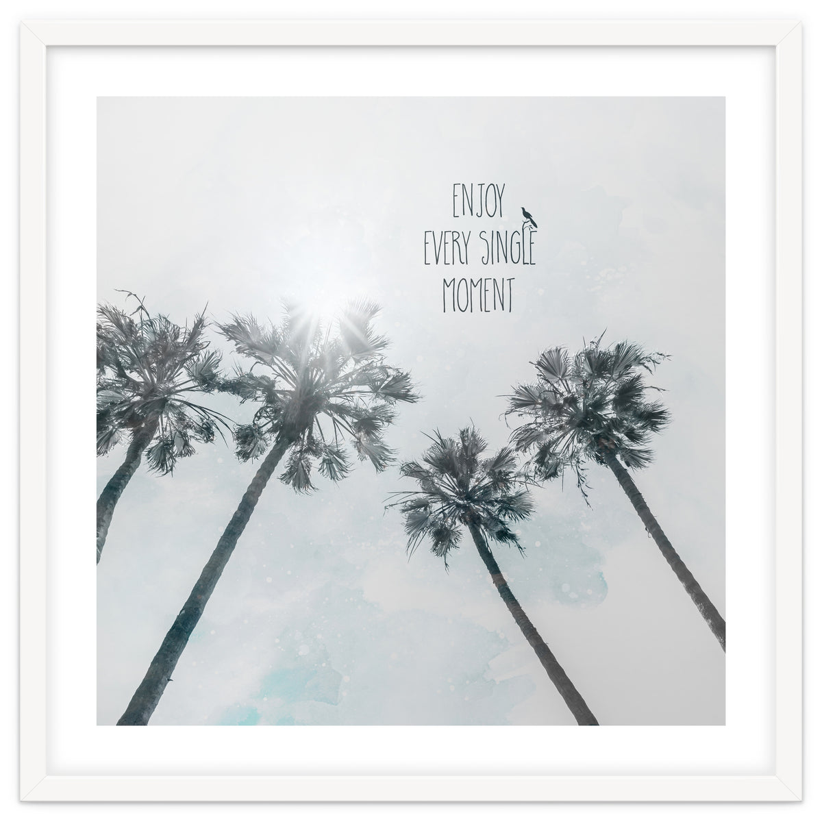 Palm trees with sun | enjoy every single moment