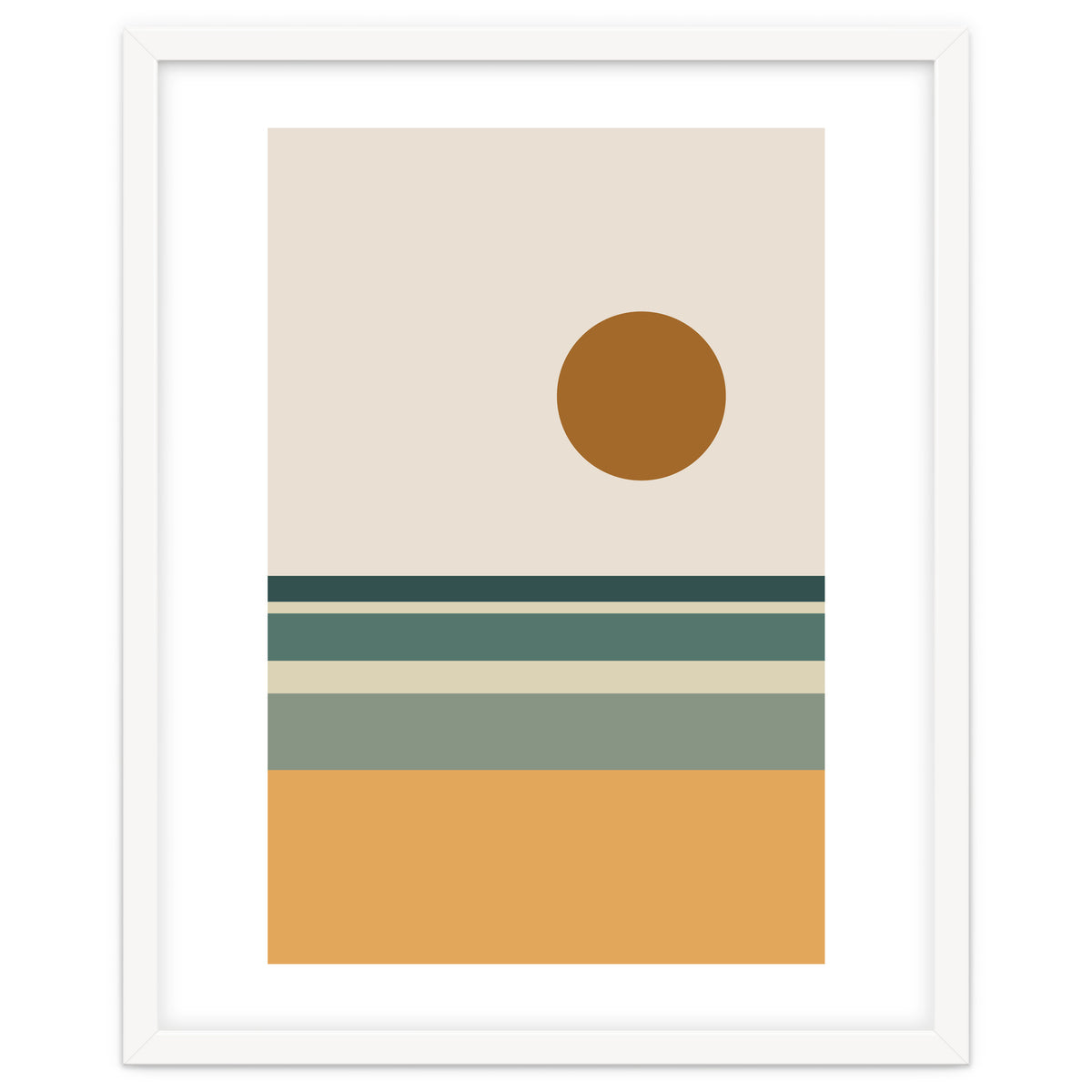 Ocean - Mid Century Landscape