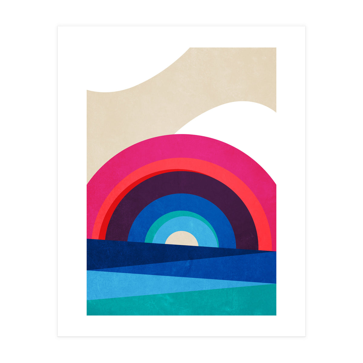 Rainbow and Sea (Print Only)
