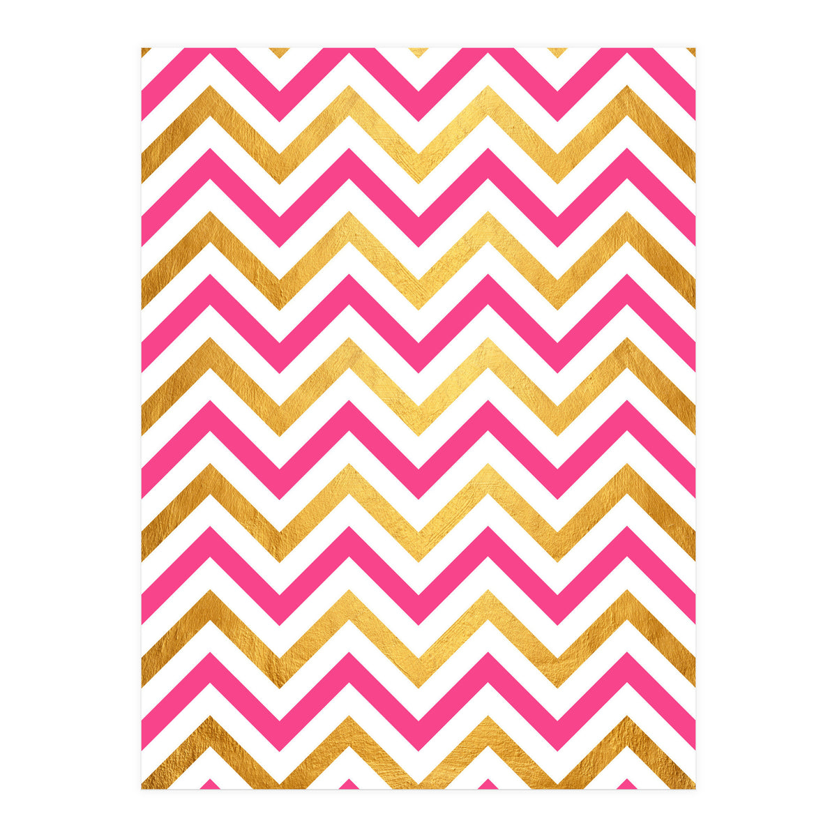 Chevron Golden I (Print Only)