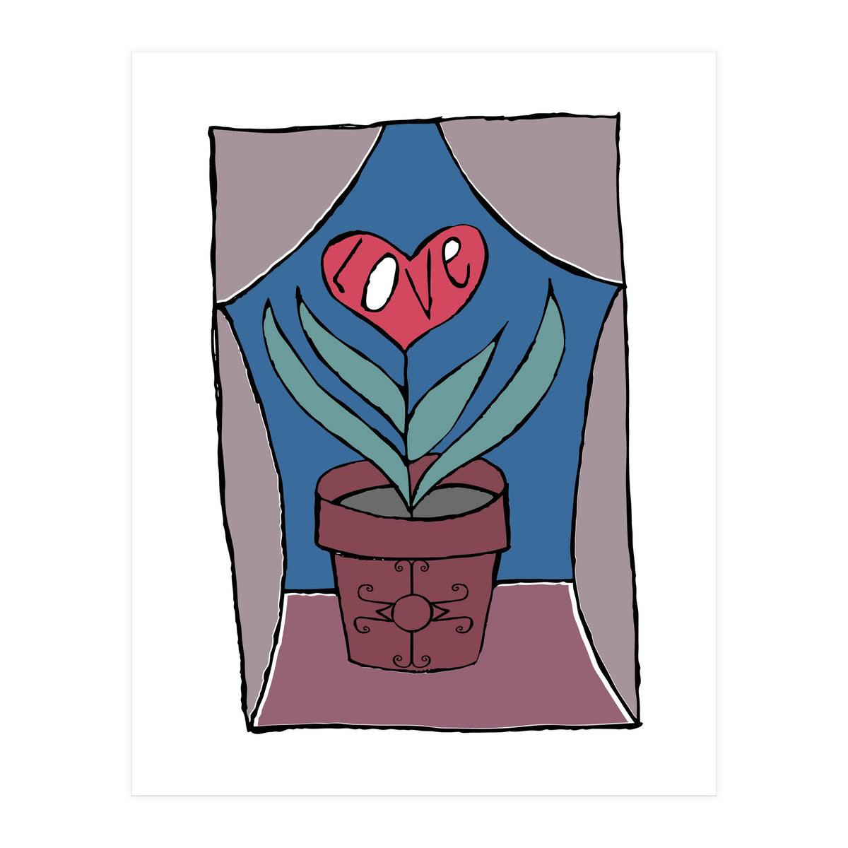 Heart Plant (Print Only)