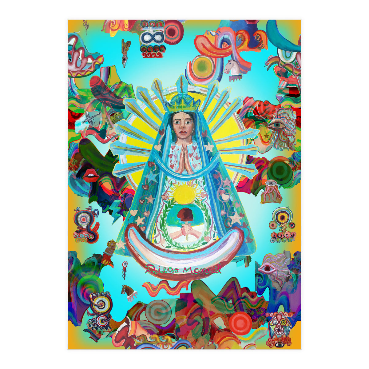 Virgen Y Graffiti 11 (Print Only)