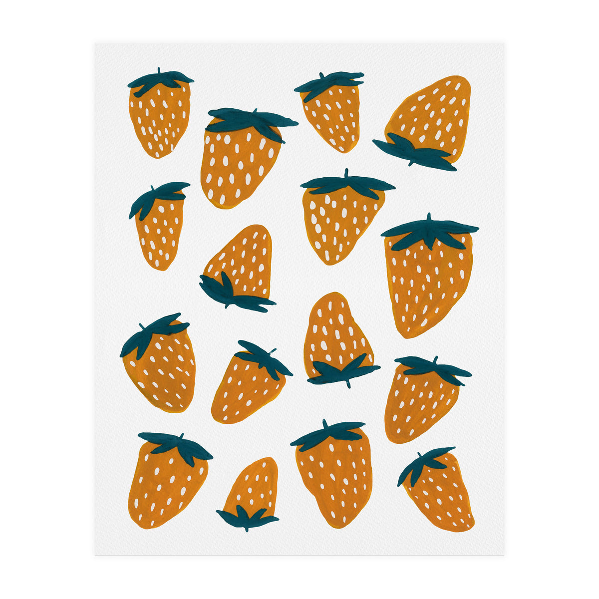 Summer strawberries red  (Print Only)