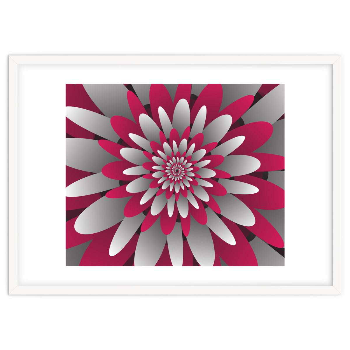 Paper Cut Flower Spiral