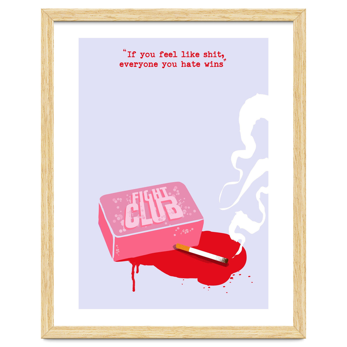 Fight Club soap movie poster