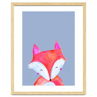 Woodland Fox On Grey