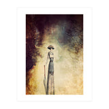 VINTAGE FASHION LADY IN ABSTRACT FOREST I (Print Only) thumbnail