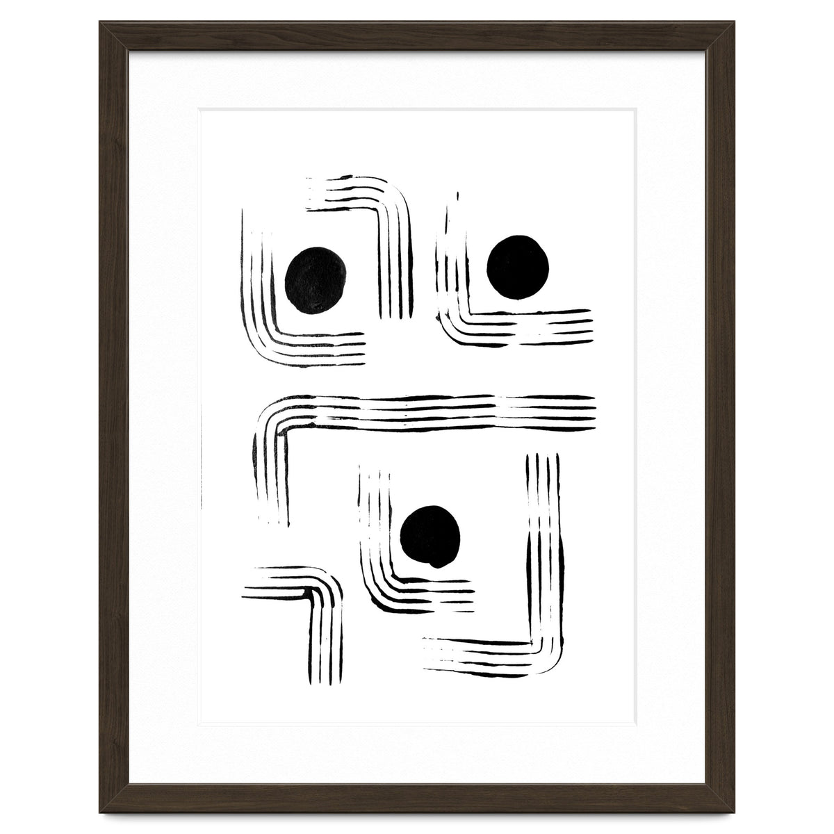 Mid-century Modern Monochrome Print #2
