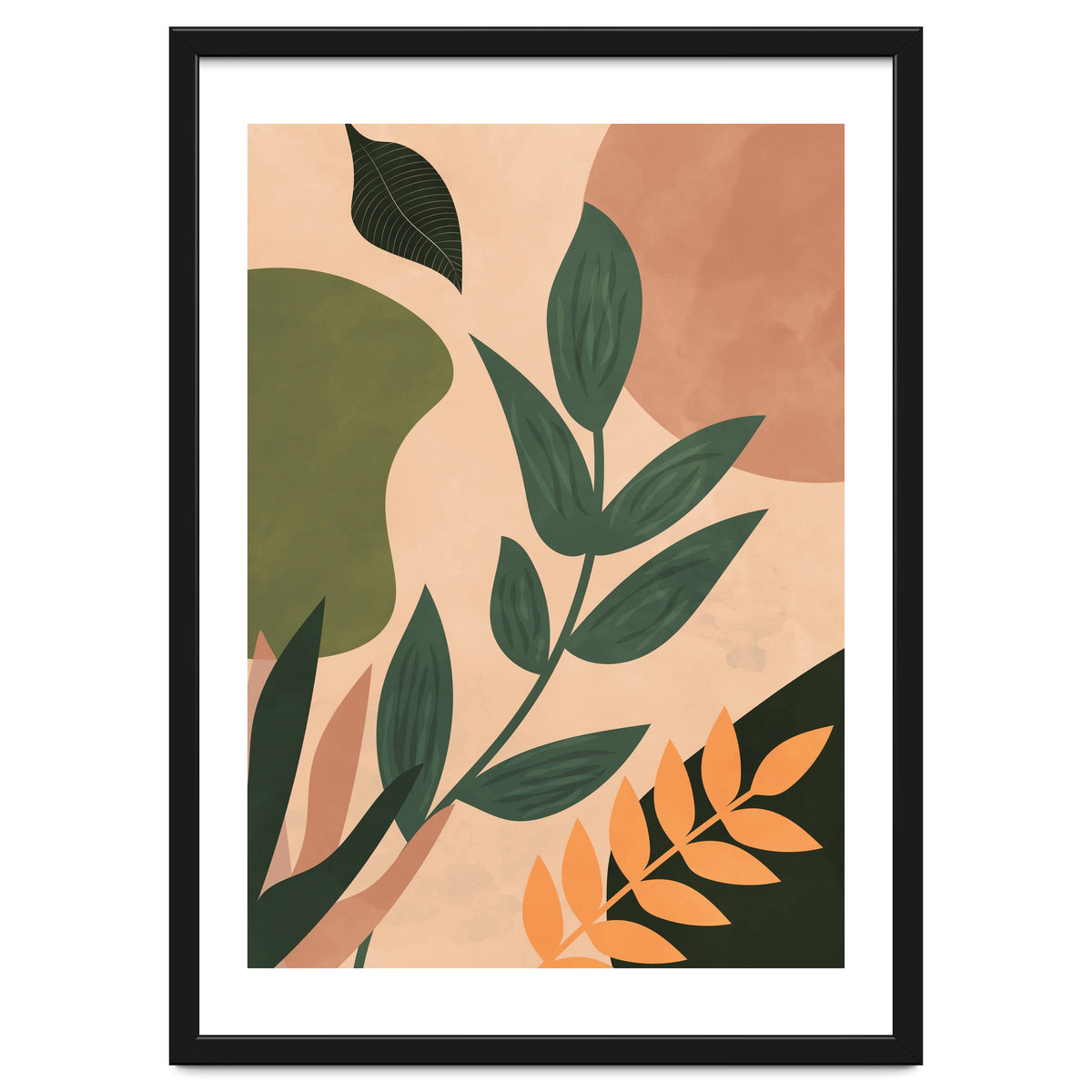 Abstract Shapes Boho Botanical