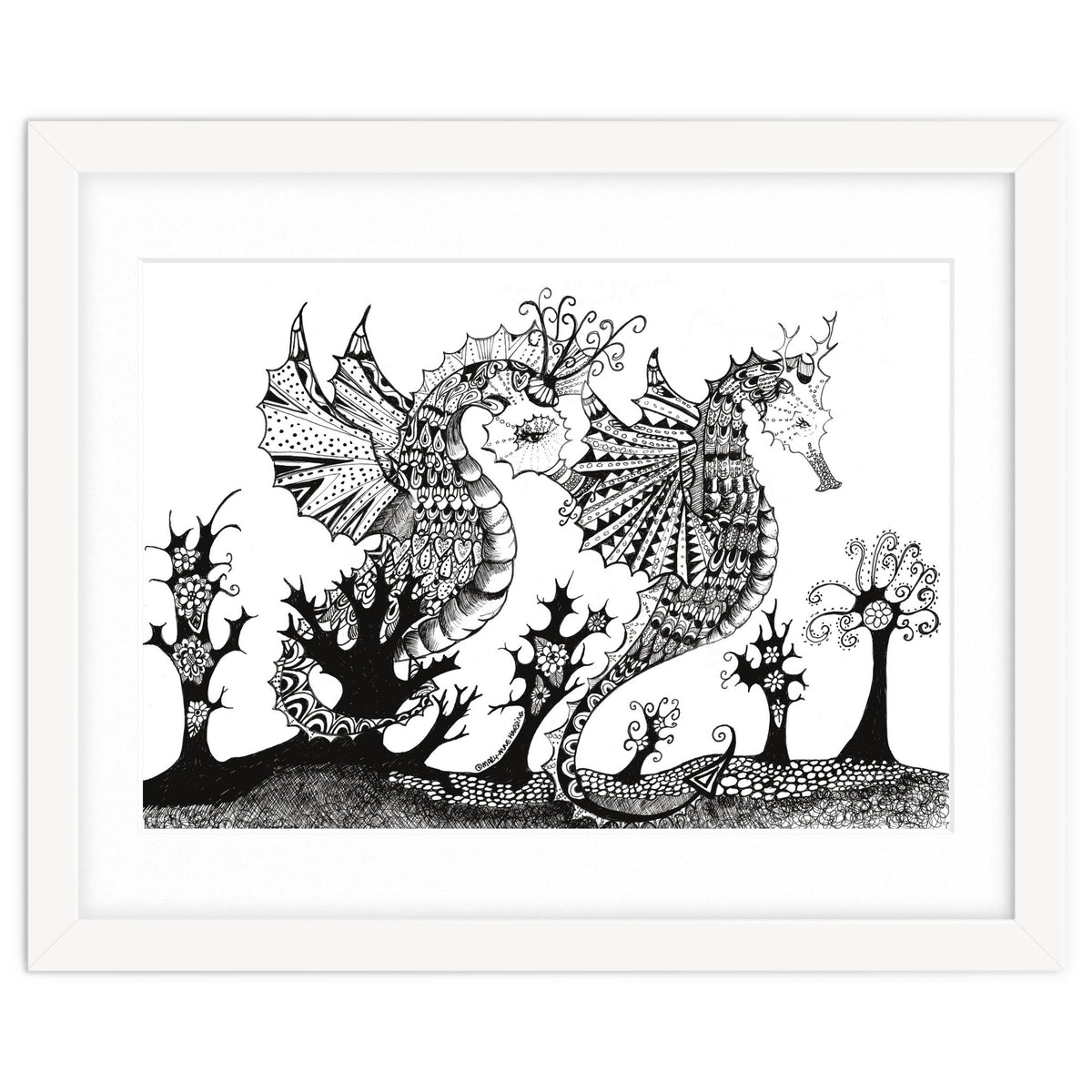 Seahorse Dragons Mystical Home