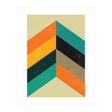 Mid Century Chevron Retro Pop Art (Print Only) thumbnail