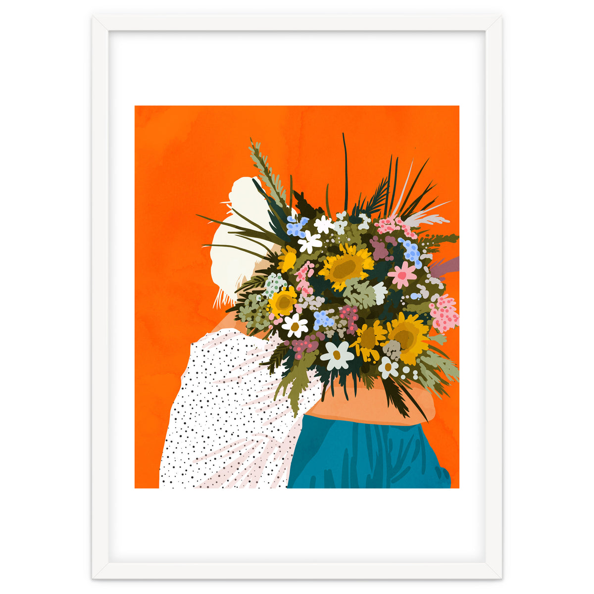 Happiness Is To Hold Flowers In Both Hands