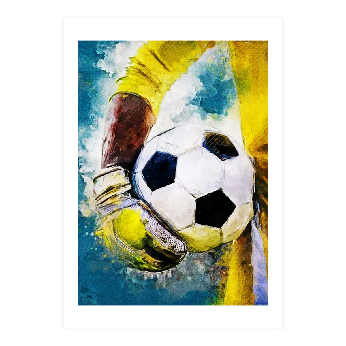 Football Player Goalkeeper (Print Only)