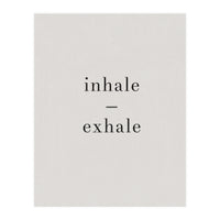 Inhale Exhale Grey Yoga (Print Only)