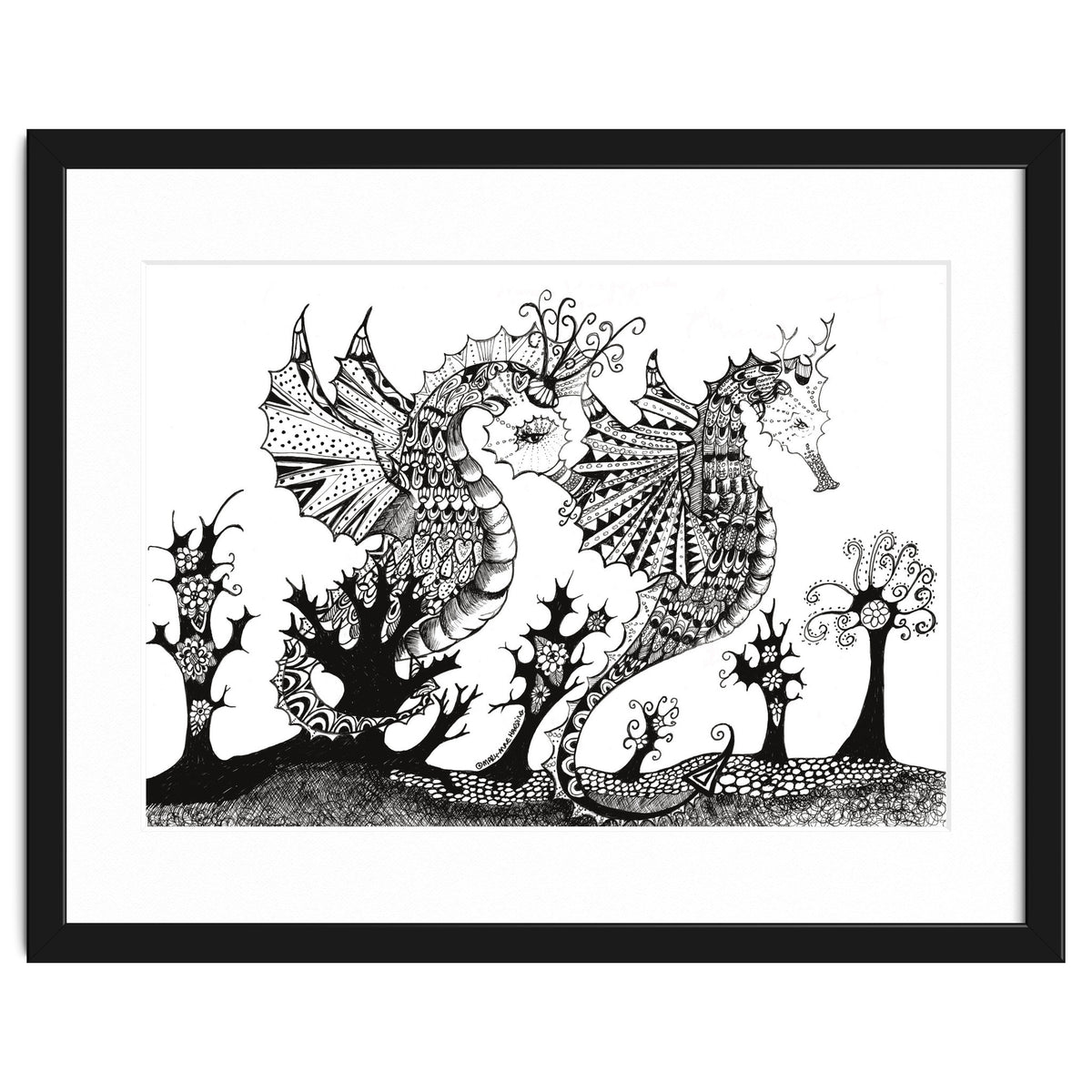 Seahorse Dragons Mystical Home