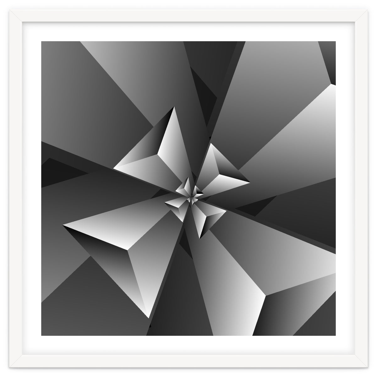 Blackish Trendy Triangle Pattern