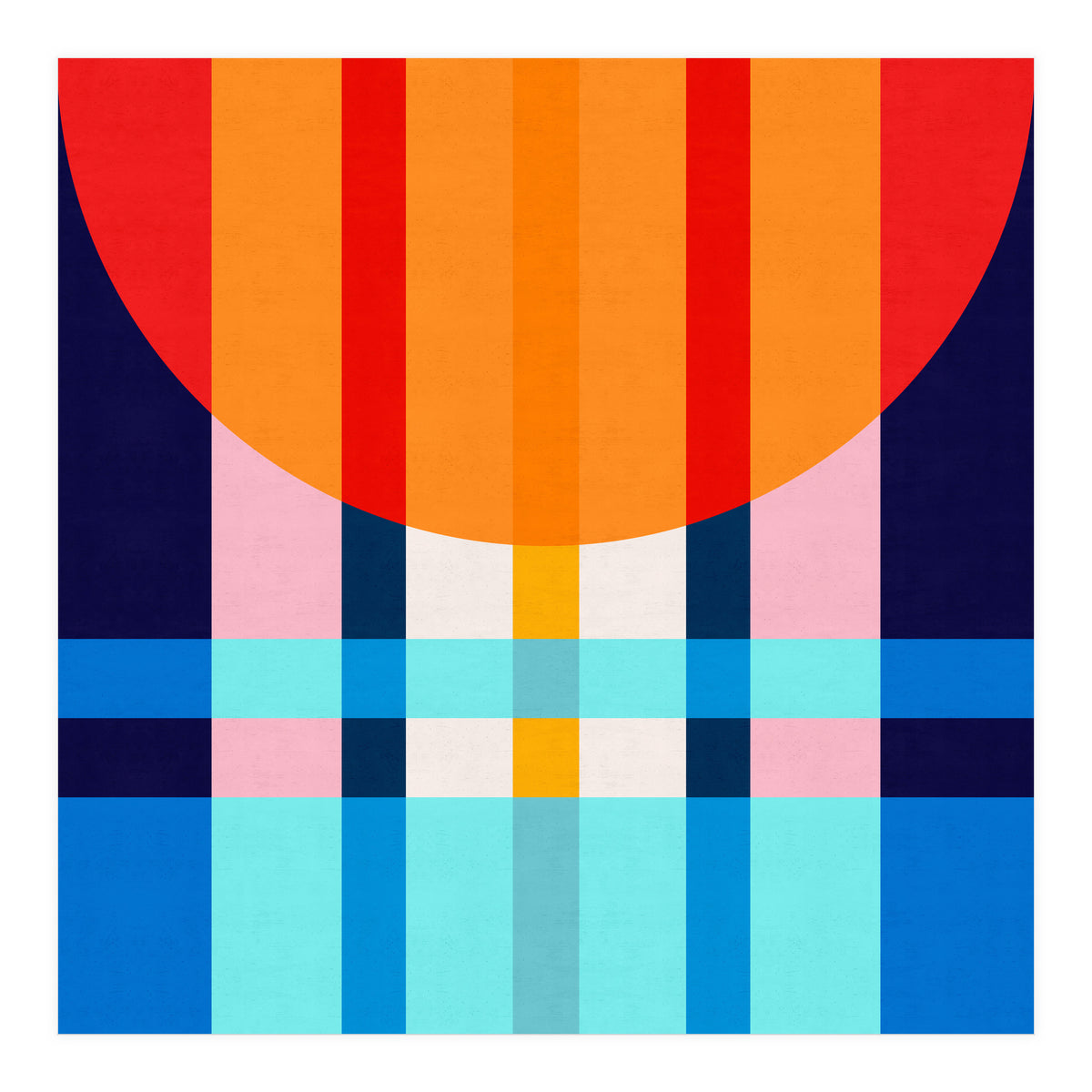 Colorful abstract V (Print Only)