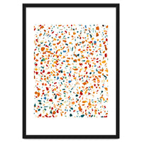 Tan Terrazzo | Eclectic Quirky Confetti Painting | Celebration Colorful Boho Happy Party Graphic