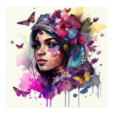 Watercolor Floral Arabian Woman #9 (Print Only) thumbnail