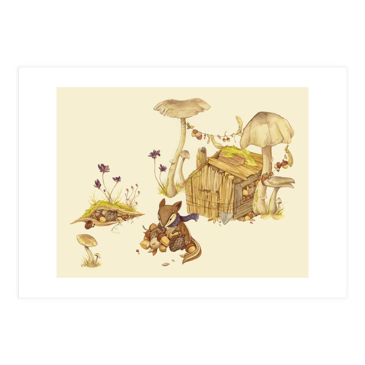 Harvey The Greedy Chipmunk (Print Only)