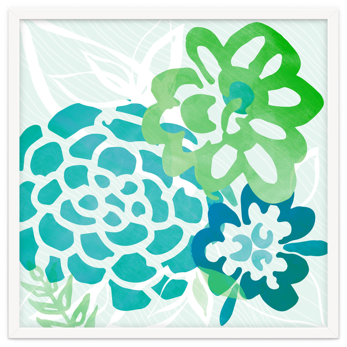 Abstract Coastal Floral