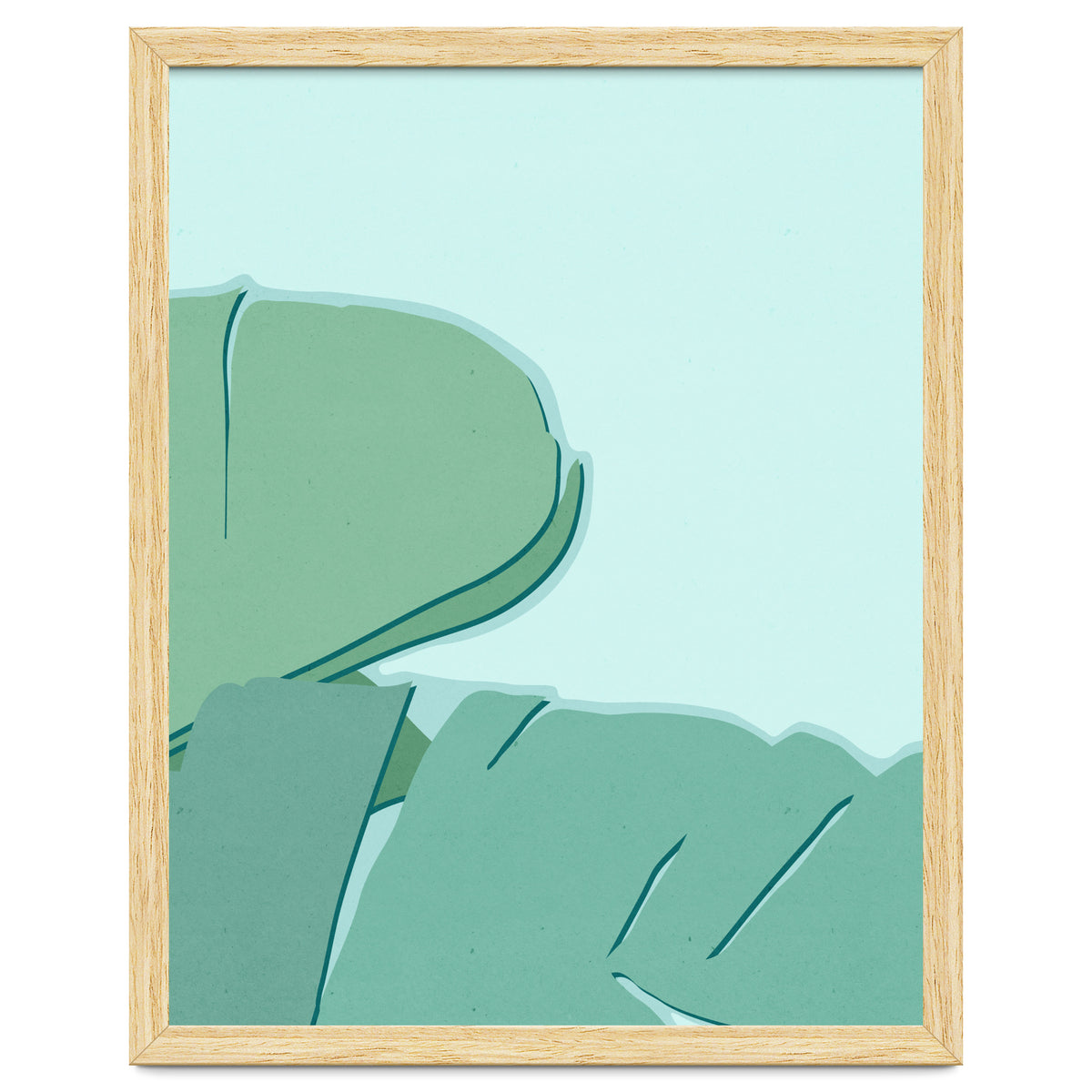 Abstract Banana Leaves Two - Greener Eden