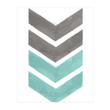 Mint Grey Chevron Print (Print Only) thumbnail