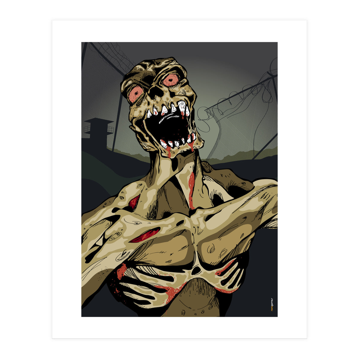 Zombie Walking (Print Only)