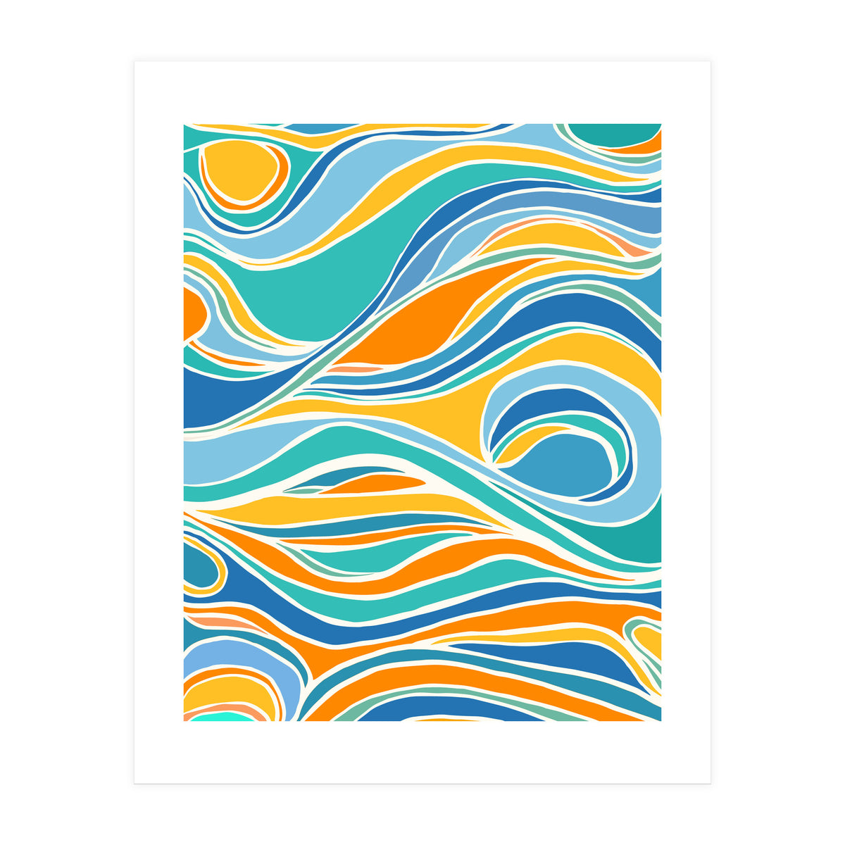 Summer Beach Abstract (Print Only)