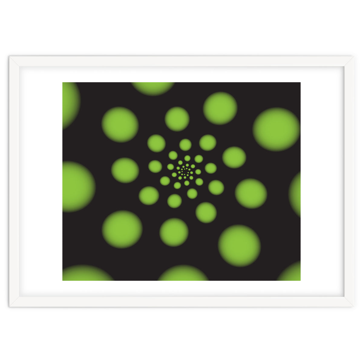 Green Spiral Dots
